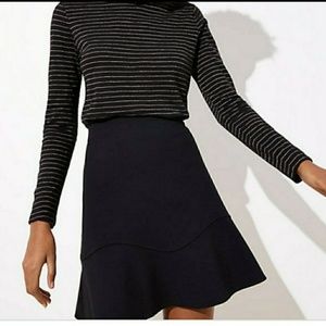 Loft midi length flounce skirt